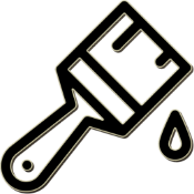 service-2 image Paintbrush with a paint drip